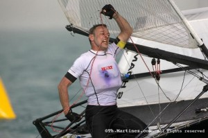 Ricky with the bit (or should that be mainsheet) between his teeth!